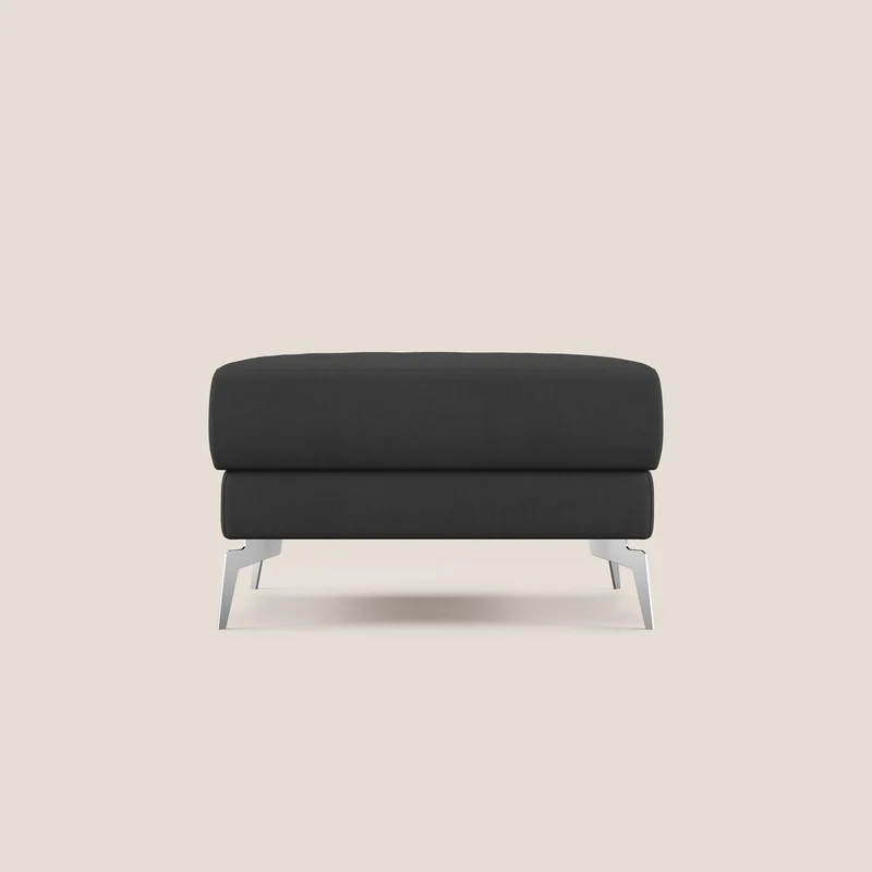 Star Pouf con piedini alti in tessuto impermeabile T02 nero