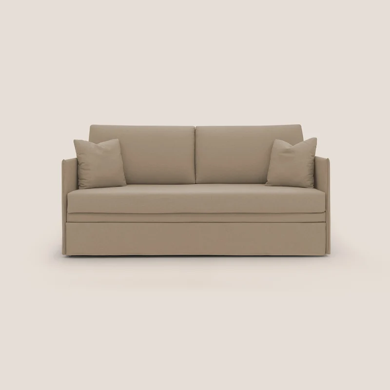 Tortona Divano duplex con doppio letto in tessuto simil cotone impermeabile T13 beige