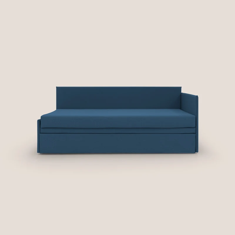 Durini Divano duplex con doppio letto in tessuto simil cotone impermeabile T13 blu
