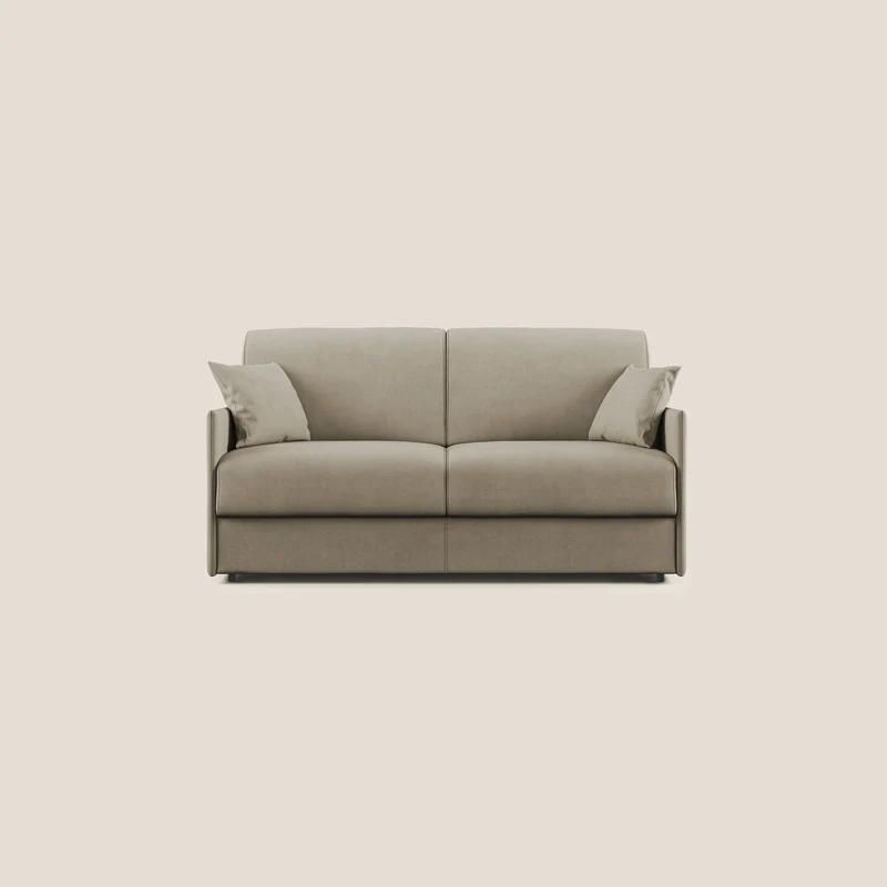 Evans Divano letto in morbido tessuto impermeabile T02 beige