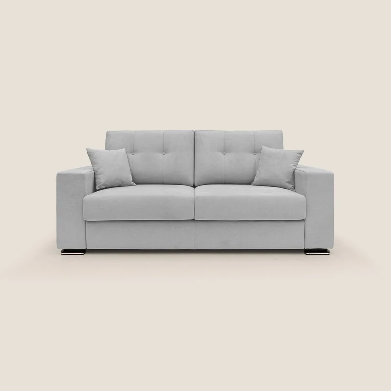 Giove divano in morbido tessuto impermeabile T02 grigio chiaro