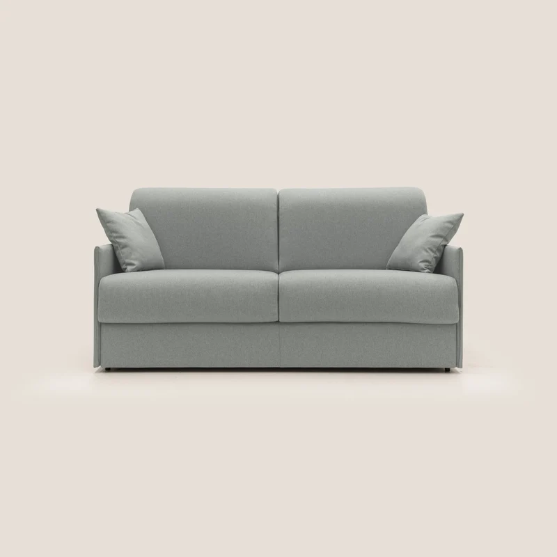 Evans Divano letto matrimoniale in tessuto impermeabile T13 grigio