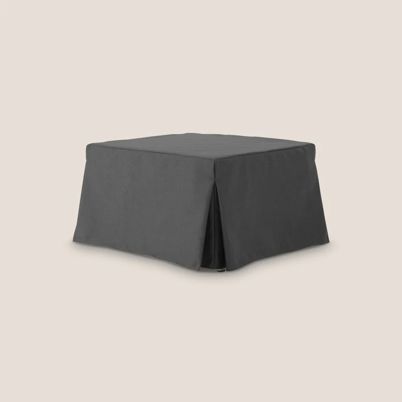 TIP-TOP Pouf LETTO in TESSUTO impermeabile T13 antracite