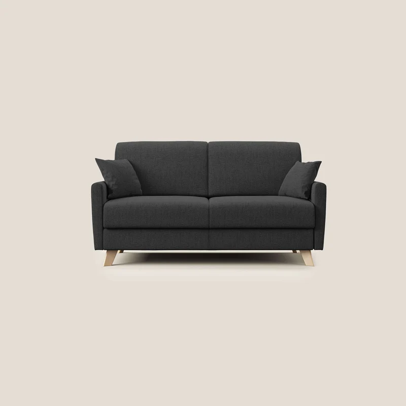Edgar divano letto matrimoniale in tessuto felis impermeabile T03 antracite