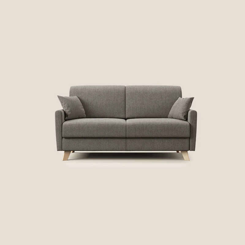 Edgar divano letto matrimoniale in tessuto felis impermeabile T03 talpa
