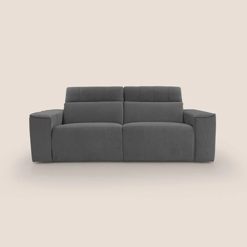Clark Divano modulare con opzione relax elettrico in tessuto smacchiabile impermeabile T17 antracite
