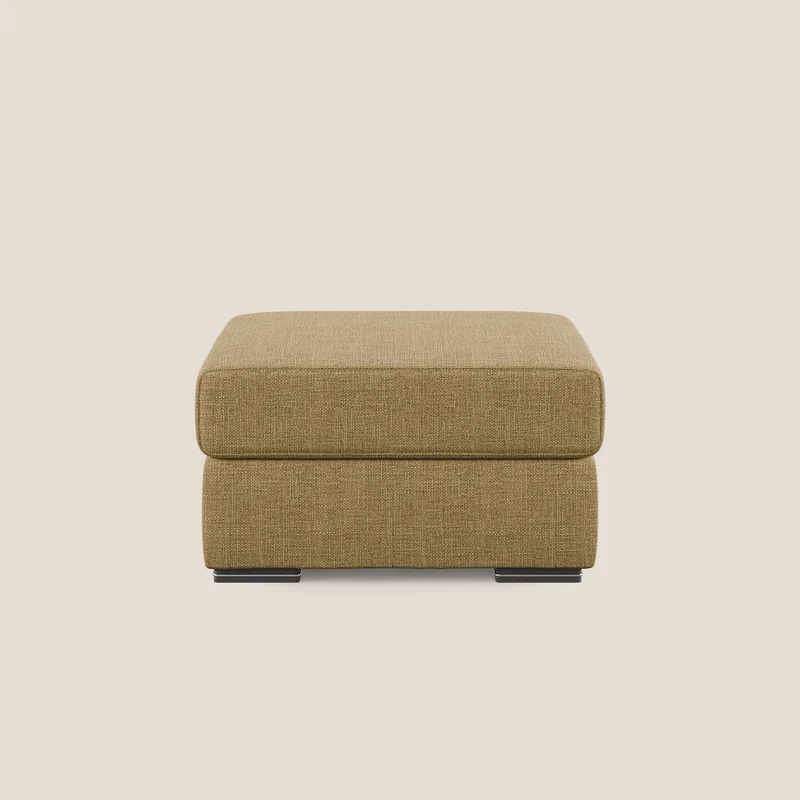 Sun pouf apribile contenitore in tessuto impermeabile morbido intreccio T06 giallo