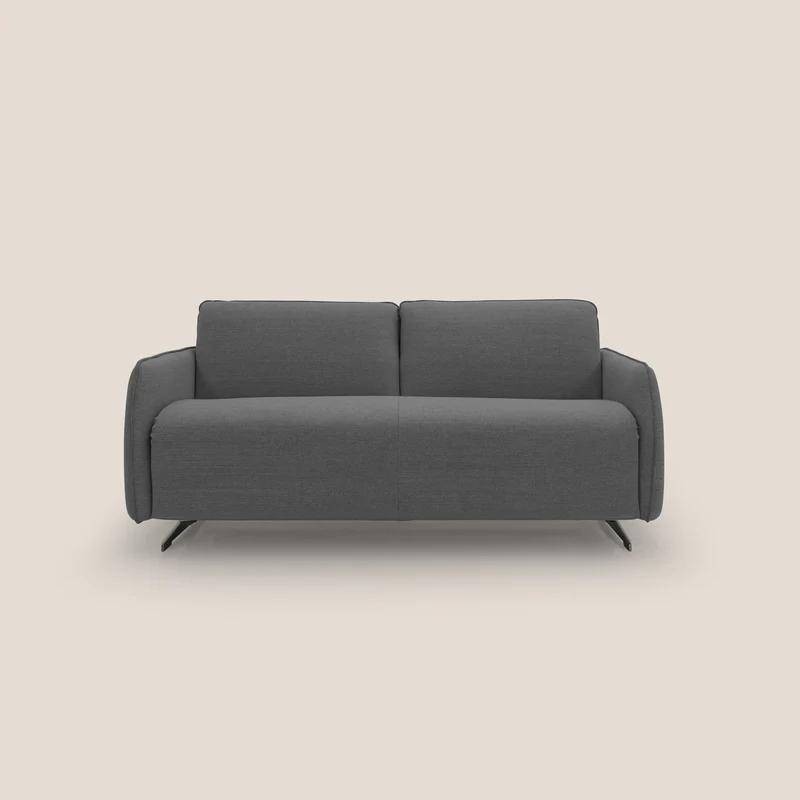 Texas Divano letto matrimoniale moderno in tessuto impermeabile T19 antracite
