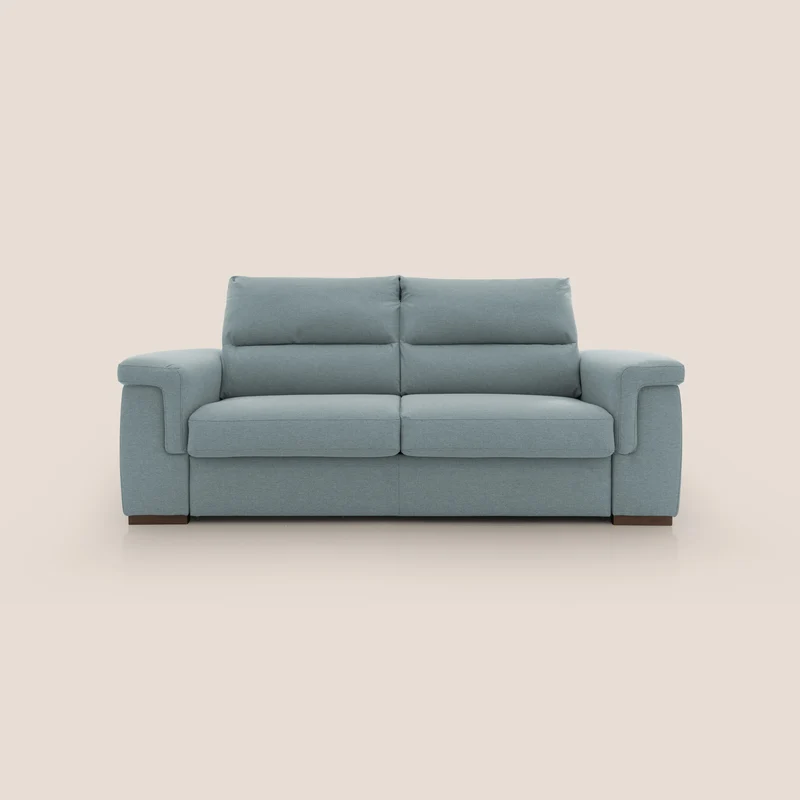 Magnolia divano letto con materasso alto 18 cm morbido schienale alto in tessuto smacchiabile T05 carta da zucchero