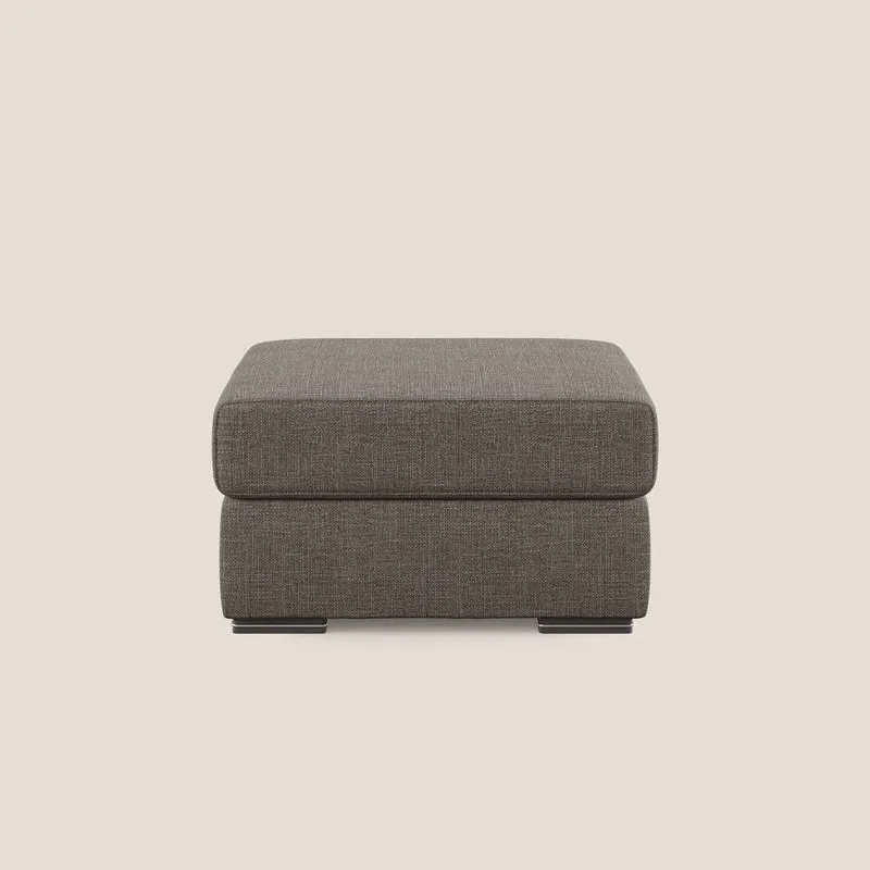 Sun pouf apribile contenitore in tessuto impermeabile morbido intreccio T06 marrone