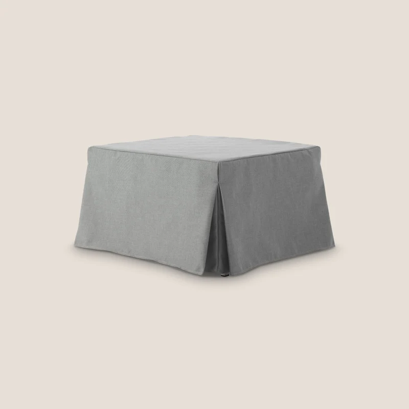 TIP-TOP Pouf LETTO in TESSUTO impermeabile T13 grigio