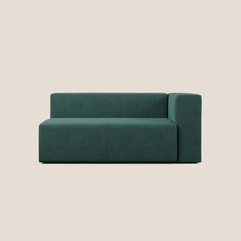 Nettuno modulo angolo/laterale maxi in morbido tessuto bouclè T07 verde