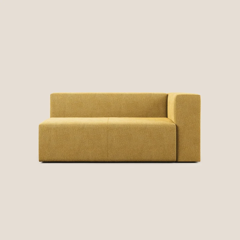 Nettuno modulo angolo/laterale maxi in morbido tessuto bouclè T07 giallo