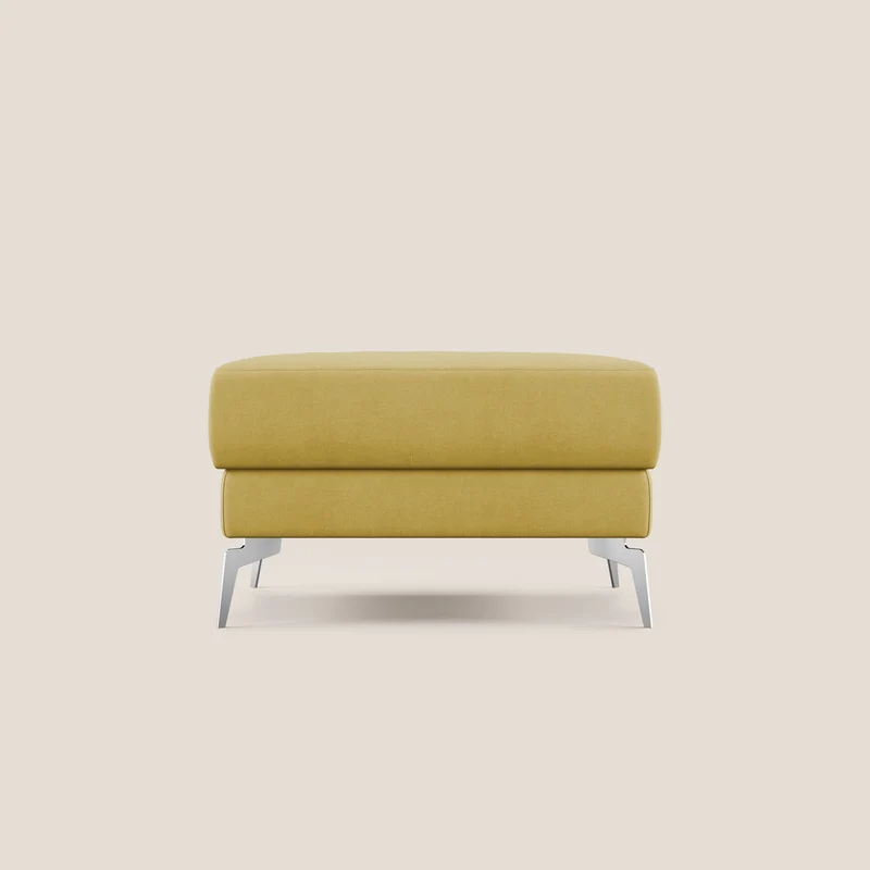 Star Pouf con piedini alti in tessuto impermeabile T02 giallo